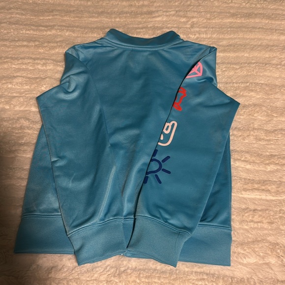 NIKE Youth, Jogger Suit, used, with stain(shown in pics). SZ 5/6 blue/multicolor - Picture 6 of 6